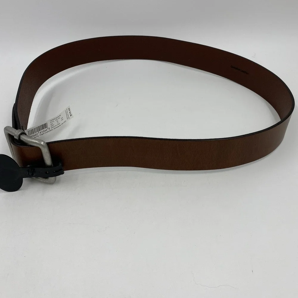 Mossimo Men's Genuine Leather Brown Belt M 41 Inch Antique Finish/NWT‎ No Holes